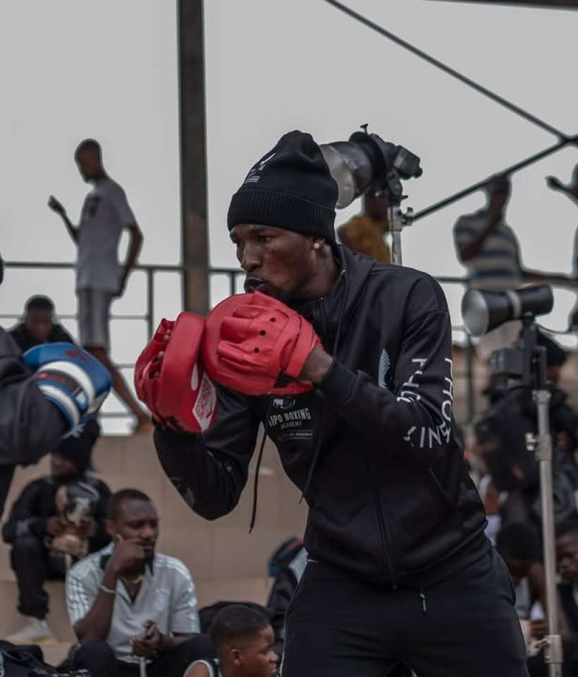 Tipo Boxing Academy training in Lagos